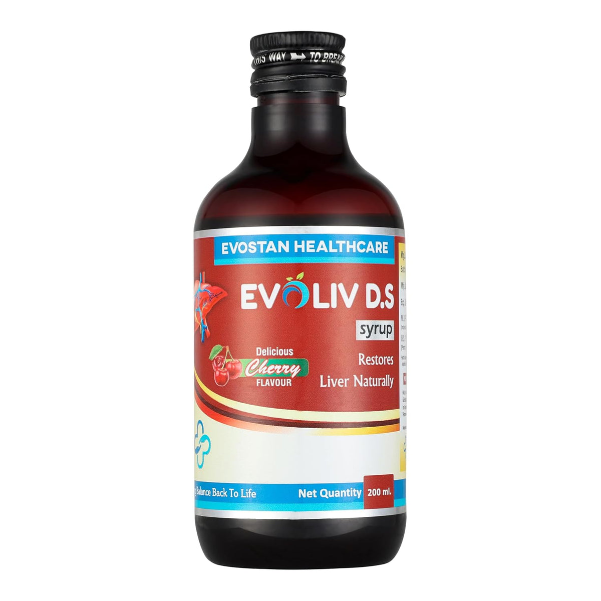 EVOLIV D.S. Syrup -200ml | Ayurvedic Liver Health Protector – Natural Liver Herbal Tonic | Metabolism Booster