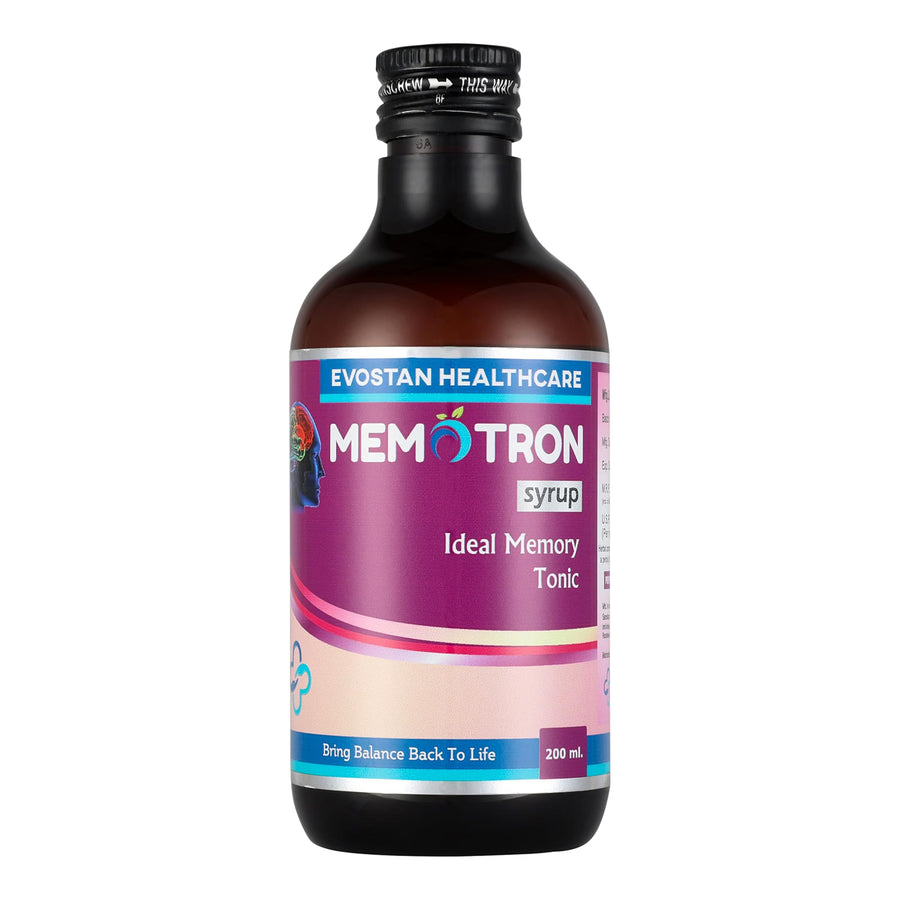 MEMOTRON Syrup - 200ml | Ayurvedic Formula for Mental Wellness (PACK OF 2)