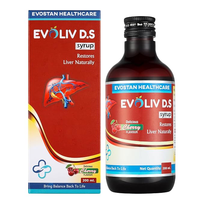 EVOLIV D.S. Syrup -200ml | Ayurvedic Liver Health Protector – Natural Liver Herbal Tonic | Metabolism Booster